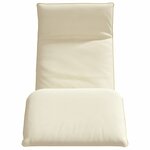 vidaXL Chaise longue pliante crème 175x54x8 5 cm tissu oxford