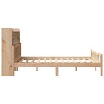 vidaXL Lit bibliothèque sans matelas 160x200 cm bois massif de pin