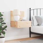 vidaXL Table de chevet Marron 42 x 32 5 x 40 cm Bois massif en pin