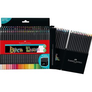 Crayon de couleur black edition  étui de 50 faber-castell
