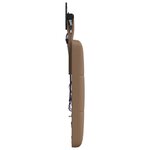 vidaXL Tête de lit suspendue Avec lumière LED Cappuccino Simili cuir
