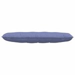 vidaXL Coussin de Dos Bleu denim 140 x 19 x 50 cm tissu
