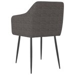 Vidaxl chaises à manger lot de 4 gris foncé tissu