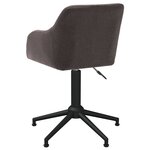 vidaXL Chaise pivotante de salle à manger Taupe Tissu