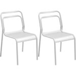 Chaises en aluminium eos (lot de 2)