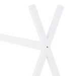 vidaXL Cadre de lit d'enfant Blanc Bois de pin massif 70x140 cm