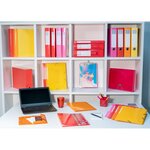 Chemise À Élastiques 3 Rabats Maxi Capacity Carte Lustrée Pelliculée 425gm2 Iderama A4 - Orange - X 25 - Exacompta