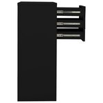 vidaXL Armoire de bureau Noir 90x40x102 cm Acier