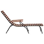 vidaXL Chaise de terrasse d'extérieur Bois d'acacia solide
