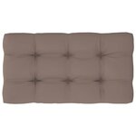 vidaXL Canapé central palette de jardin Blanc Bois de pin imprégné