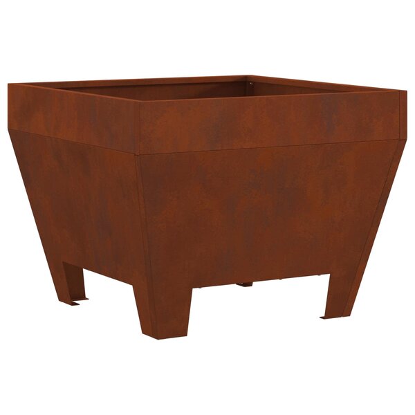 vidaXL Boule de feu Rouillé 50 x 50 x 38 cm Acier patiné
