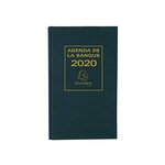 Agenda de bureau Agenda banquier large 2 volumes 280x175 mm Noir EXACOMPTA