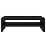 vidaXL Support de moniteur Noir 42 x 24 x 13 cm Bois d'ingénierie