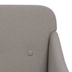 vidaXL Fauteuil Taupe 63x76x80 cm Tissu