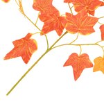 Vidaxl 10 pièces feuilles artificielles de lierre rouge 70 cm