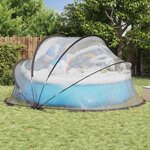 vidaXL Dôme de piscine Transparent 405 x 405 x 192 cm PVC