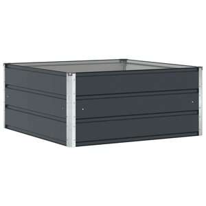 vidaXL Jardinière Anthracite 100 x 100 x 45 cm Acier