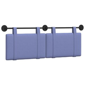 vidaXL Tête de lit suspendue Bleu denim Tissu