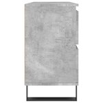 vidaXL Armoire salle de bain gris béton 80x33x60cm bois d'ingénierie