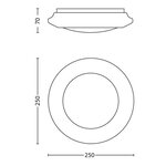 Philips plafonnier led myliving cinnabar blanc 4 x 1 5 w 333613117