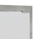 vidaXL Porte-manteau mural avec stockage avec miroir Gris Béton 100 x 10 x 100 cm
