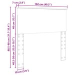 vidaXL Tête de lit Chêne noir 100 cm Bois d'ingénierie