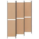 vidaXL Paravent à 6 panneaux Beige 300 x 220 cm Tissu