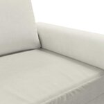 vidaXL Fauteuil Crème 60 cm Velours