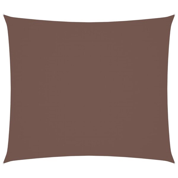 vidaXL Voile de parasol tissu oxford rectangulaire 2 5x3 m marron