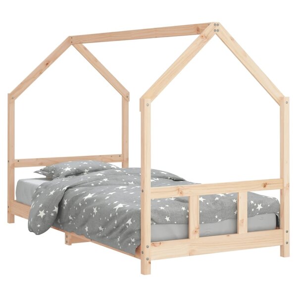vidaXL Cadre de lit pour enfant 90x190 cm Bois de pin massif