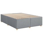 vidaXL Sommier à lattes de lit avec matelas Gris clair 160x200cm Tissu