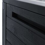 vidaXL Boîte de stockage jardin Anthracite 58 5x46x55 cm Polypropylène