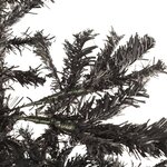 vidaXL Sapin de Noël étroit Noir 180 cm