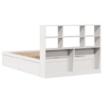 vidaXL Cadre de lit sans matelas blanc 120x190 cm bois de pin massif