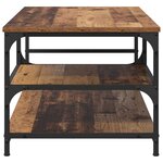 vidaXL Table basse Bois Ancien 90 x 49 x 40 cm Bois d'ingénierie