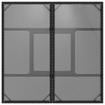 vidaXL Ensemble de salle à manger pour jardin 3 Pièces Noir Poly rotin