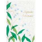 Carte De Voeux - Feuille De Muguet - Draeger paris