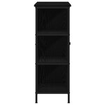 vidaXL Buffet Noir Chêne 70x30x80 cm Bois d'ingénierie