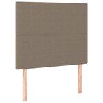 vidaXL Cadre de lit sans matelas taupe 90x200 cm tissu