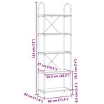 vidaXL Étagère Bois ancien 60 x 30 x 183 cm Bois d'ingénierie