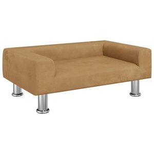 vidaXL Canapé pour enfants marron 70x45x26 5 cm velours