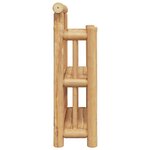 vidaXL Étagère Murale avec étagère Marron 40 x 13 x 44 cm Bambou