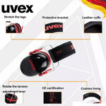 Casque anti-bruit uvex k3