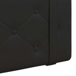 vidaXL Tête de lit suspendue Noir Simili cuir