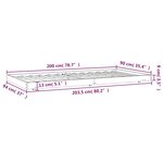 vidaXL Cadre de lit 90x200 cm Bois de pin massif