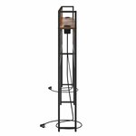 vidaXL Tête de lit de rangement Chêne fumé 200 cm Bois d'ingénierie