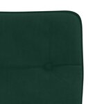 vidaXL Chaises à manger lot de 6 vert foncé velours