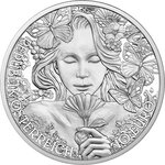 Pièce de monnaie en Argent 10 Euro g 15.57 (1/2 oz) Millésime 2022 Language of Flowers Austria MARIGOLD