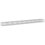 vidaXL Panier gabion avec couvercle 900x100x50 cm fer galvanisé