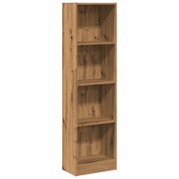 vidaXL Bibliothèque chêne artisanal 40x24x143 cm bois d'ingénierie